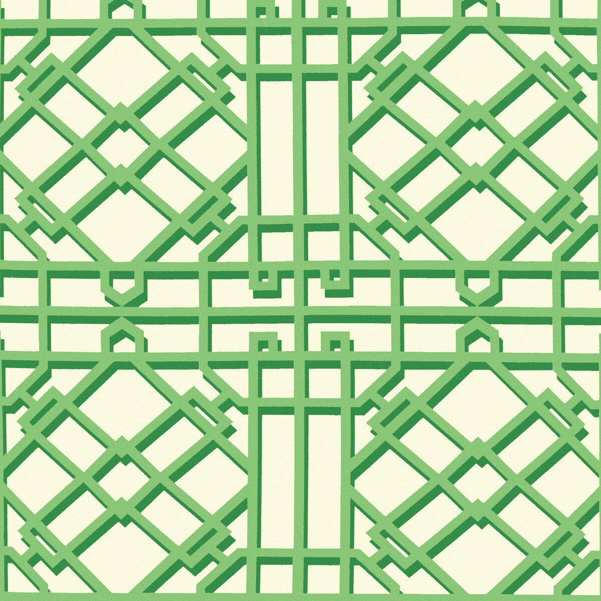 BRUNSCHWIG & FILS P8024109.33.0 PAVILION TRELLIS LEAF Wallpaper - Eade's Wallpaper
