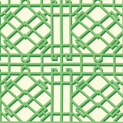 BRUNSCHWIG & FILS P8024109.33.0 PAVILION TRELLIS LEAF Wallpaper - Eade's Wallpaper