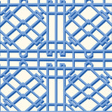 BRUNSCHWIG & FILS P8024109.5.0 PAVILION TRELLIS DELFT Wallpaper - Eade's Wallpaper