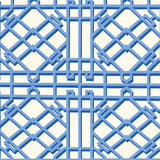 BRUNSCHWIG & FILS P8024109.5.0 PAVILION TRELLIS DELFT Wallpaper - Eade's Wallpaper