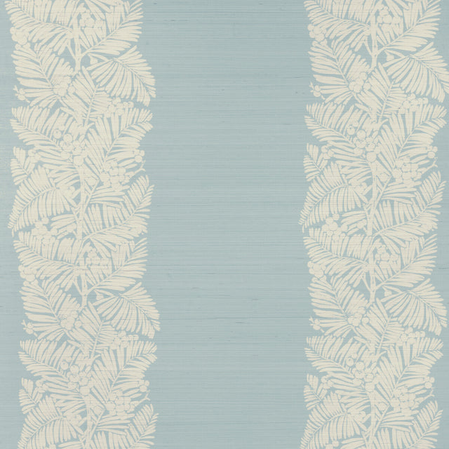 BRUNSCHWIG & FILS P8024114.13.0 PALMAR SISAL AQUA Wallpaper - Eade's Wallpaper