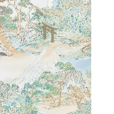 BRUNSCHWIG & FILS MEIJI P8025104.135.0 in AQUA Wallpaper - G
