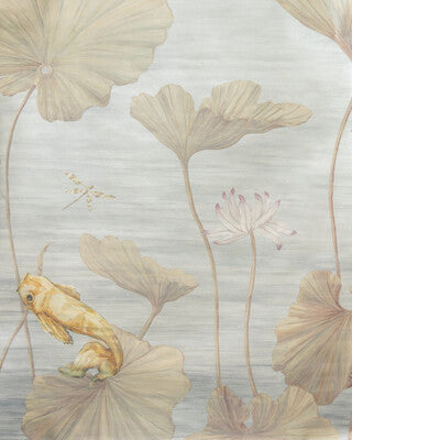 BRUNSCHWIG & FILS KOI POND MURAL MET P8026101.11.0 in SLATE 