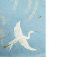 BRUNSCHWIG & FILS EGRET MARSH MURAL P8026102.5.0 in BLUE Mur