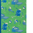 BRUNSCHWIG & FILS SHIMO P8026107.315.0 in GREEN/BLUE Wallpap