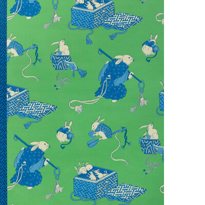 BRUNSCHWIG & FILS SHIMO P8026107.315.0 in GREEN/BLUE Wallpap