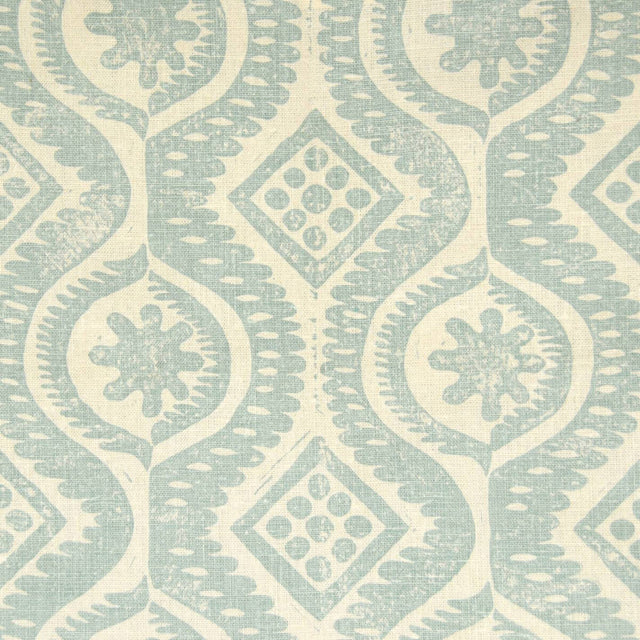 LEE JOFA PBFC-3501.13.0 DAMASK AQUA Wallpaper - Eade's Wallpaper