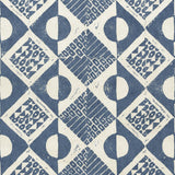 LEE JOFA PBFC-3519.5.0 CIRCLES AND SQUARES WP AZURE Wallpaper - Eade's Wallpaper