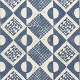 LEE JOFA PBFC-3519.5.0 CIRCLES AND SQUARES WP AZURE Wallpaper - Eade's Wallpaper
