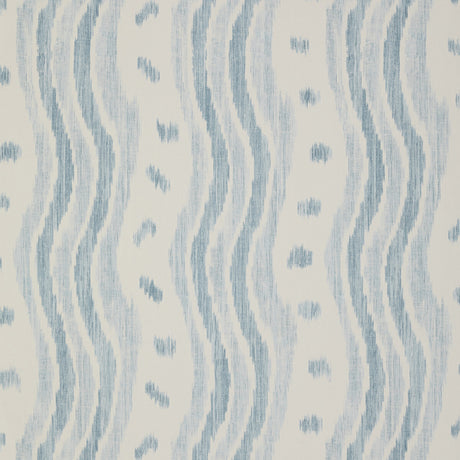 LEE JOFA PBFC-3531.1115.0 IKAT STRIPE WP PALE BLUE Wallpaper - Eade's Wallpaper