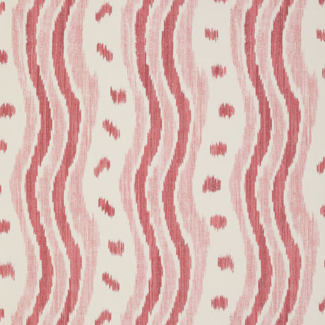 LEE JOFA PBFC-3531.917.0 IKAT STRIPE WP CORAL Wallpaper - Eade's Wallpaper