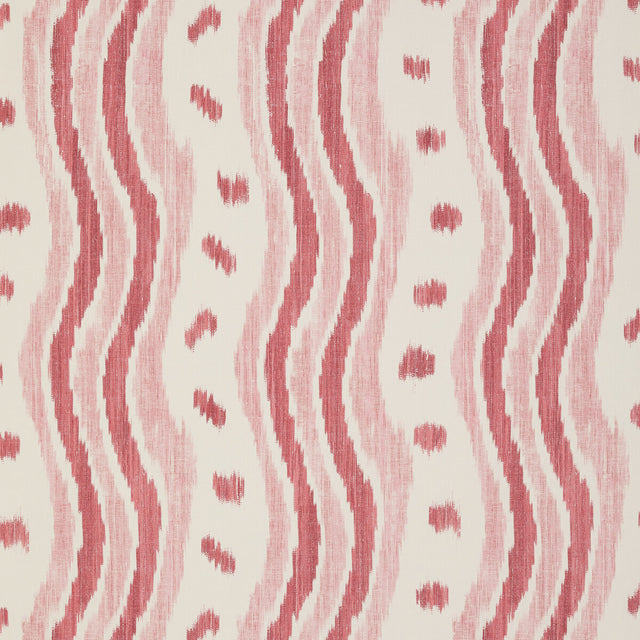 LEE JOFA PBFC-3531.917.0 IKAT STRIPE WP CORAL Wallpaper - Eade's Wallpaper