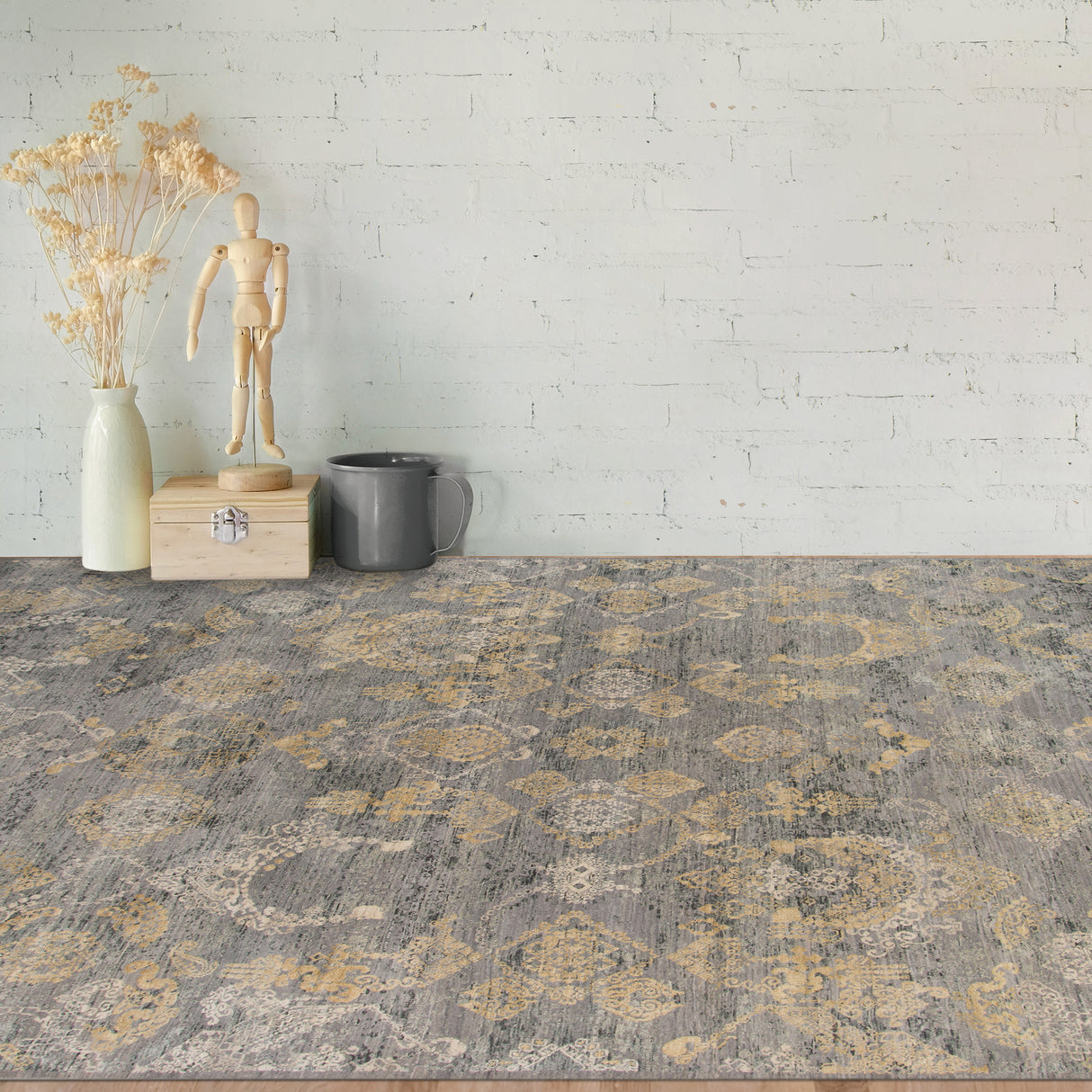 Amer Rugs PEA90203 Pearl Silver Sand Area Rug