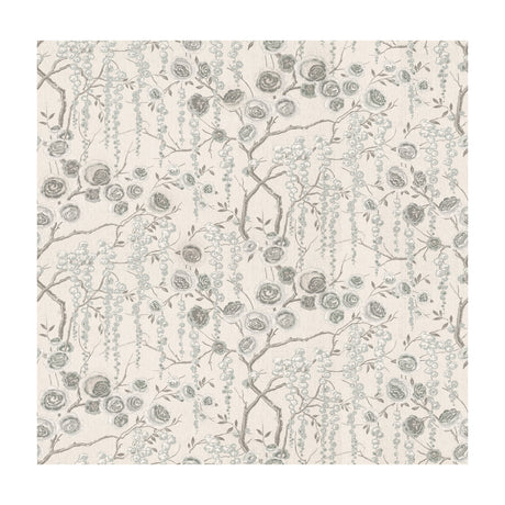 KRAVET BASICS PEONYTREE.11.0 PEONYTREE SILVER Fabric - Eade's Wallpaper