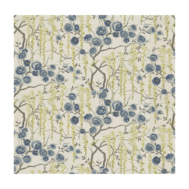 KRAVET BASICS PEONYTREE.523.0 PEONYTREE ULTRAMARINE Fabric - Eade's Wallpaper