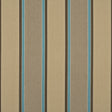 BAKER LIFESTYLE PF50275.3.0 CASSON STRIPE AQUA/BEIGE Fabric - Eade's Wallpaper