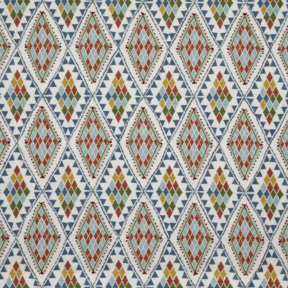 BAKER LIFESTYLE PF50443.2.0 CASTELO MULTI Fabric - Eade's Wallpaper