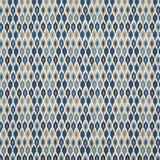 BAKER LIFESTYLE PF50446.1.0 MAZARA INDIGO Fabric - Eade's Wallpaper