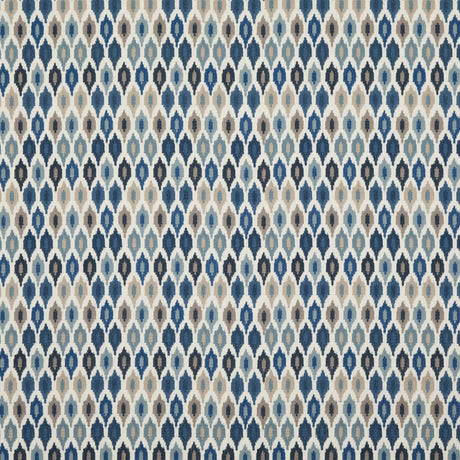 BAKER LIFESTYLE PF50446.1.0 MAZARA INDIGO Fabric - Eade's Wallpaper