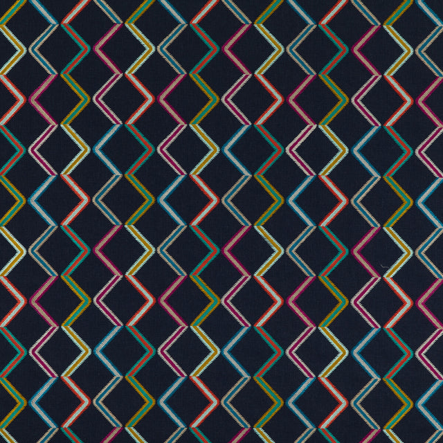 BAKER LIFESTYLE PF50464.2.0 DANZA INDIGO Fabric - Eade's Wallpaper