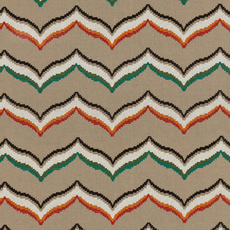 BAKER LIFESTYLE PF50465.1.0 SOMBRERO EMERALD/SPICE Fabric - Eade's Wallpaper