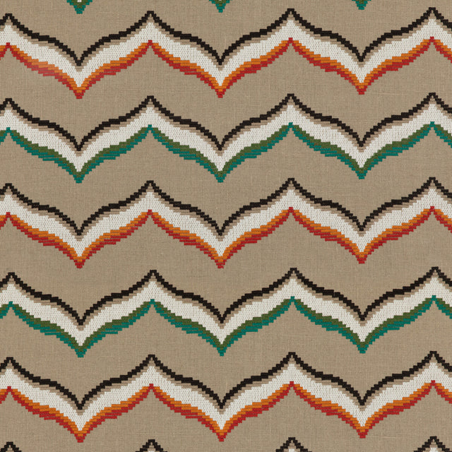 BAKER LIFESTYLE PF50465.1.0 SOMBRERO EMERALD/SPICE Fabric - Eade's Wallpaper