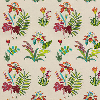 BAKER LIFESTYLE PF50466.1.0 BOTANICAL PARADISE MULTI Fabric - Eade's Wallpaper