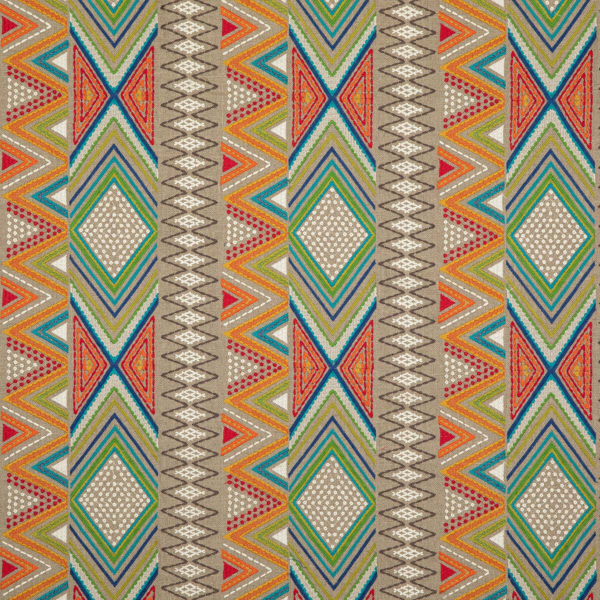 BAKER LIFESTYLE PF50467.1.0 FIESTA MULTI Fabric - Eade's Wallpaper