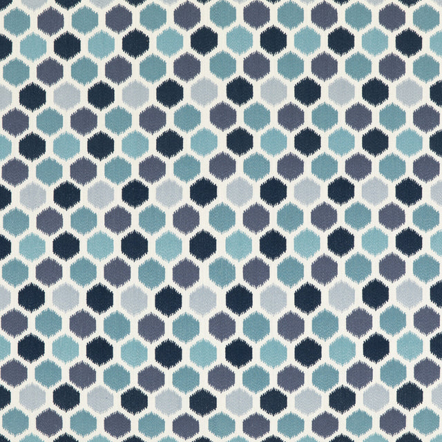 BAKER LIFESTYLE PF50470.2.0 PINATA INDIGO Fabric - Eade's Wallpaper