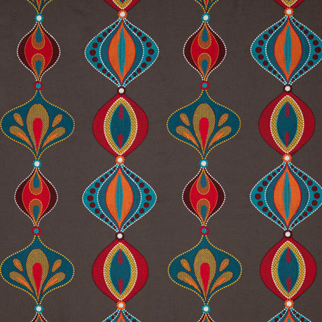 BAKER LIFESTYLE PF50471.1.0 VIVA TEAL/SPICE Fabric - Eade's Wallpaper
