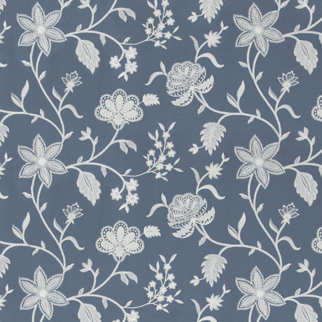 BAKER LIFESTYLE PF50504.660.0 PETHERTON BLUE Fabric - Eade's Wallpaper