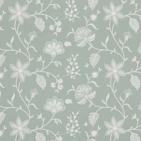 BAKER LIFESTYLE PF50504.725.0 PETHERTON AQUA Fabric - Eade's Wallpaper
