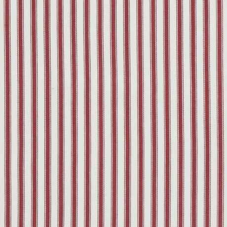 BAKER LIFESTYLE PF50505.450.0 SHERBORNE TICKING RED Fabric - Eade's Wallpaper
