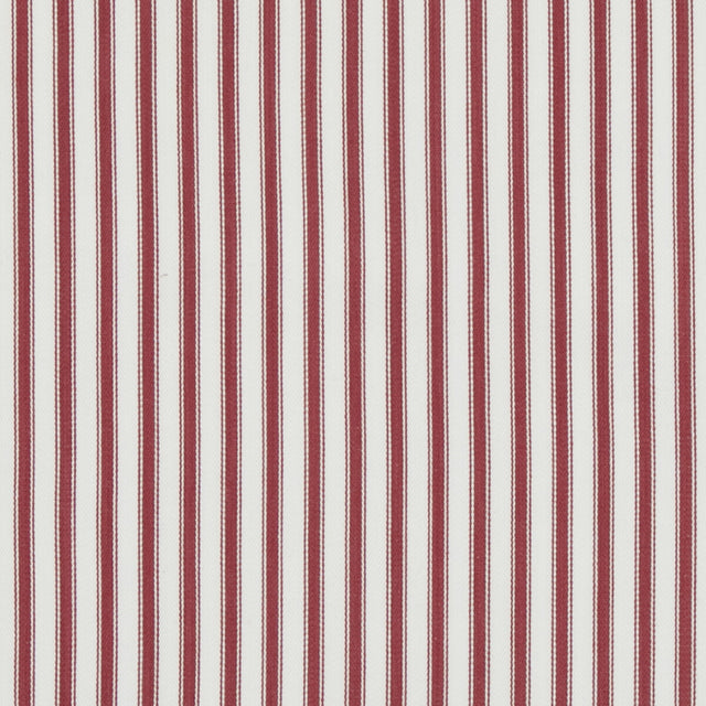 BAKER LIFESTYLE PF50505.450.0 SHERBORNE TICKING RED Fabric - Eade's Wallpaper