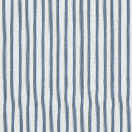 BAKER LIFESTYLE PF50505.660.0 SHERBORNE TICKING BLUE Fabric - Eade's Wallpaper