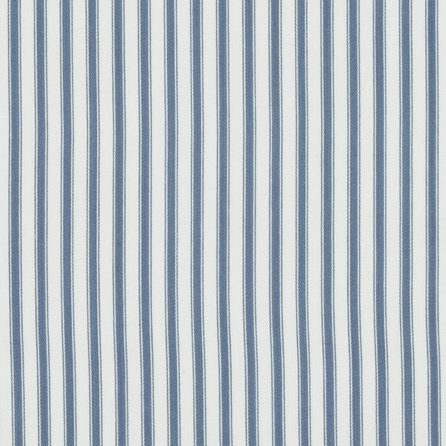 BAKER LIFESTYLE PF50505.660.0 SHERBORNE TICKING BLUE Fabric - Eade's Wallpaper