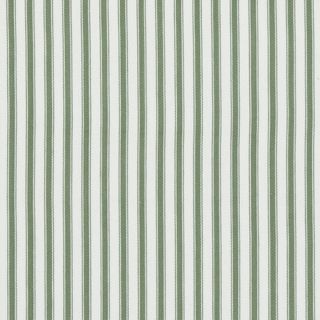 BAKER LIFESTYLE PF50505.735.0 SHERBORNE TICKING GREEN Fabric - Eade's Wallpaper