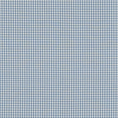 BAKER LIFESTYLE PF50506.605.0 SHERBORNE GINGHAM SOFT BLUE Fabric - Eade's Wallpaper