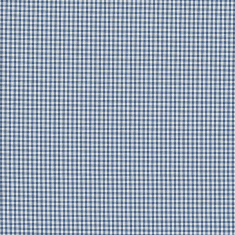 BAKER LIFESTYLE PF50506.660.0 SHERBORNE GINGHAM BLUE Fabric - Eade's Wallpaper