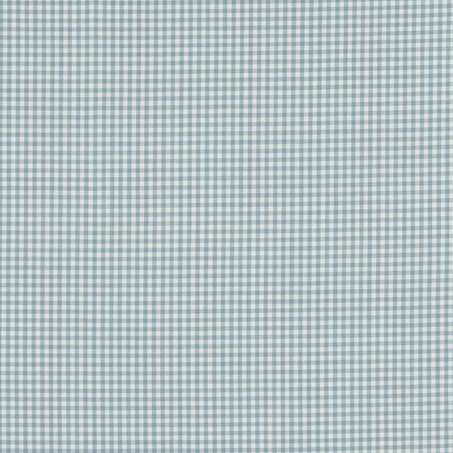 BAKER LIFESTYLE PF50506.725.0 SHERBORNE GINGHAM AQUA Fabric - Eade's Wallpaper