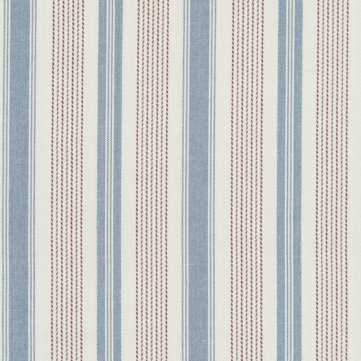 BAKER LIFESTYLE PF50507.4.0 PURBECK STRIPE RED/BLUE Fabric - Eade's Wallpaper