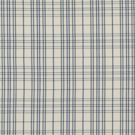 BAKER LIFESTYLE PF50508.1.0 PURBECK CHECK BLUE Fabric - Eade's Wallpaper