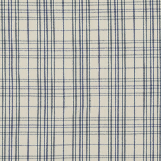 BAKER LIFESTYLE PF50508.1.0 PURBECK CHECK BLUE Fabric - Eade's Wallpaper