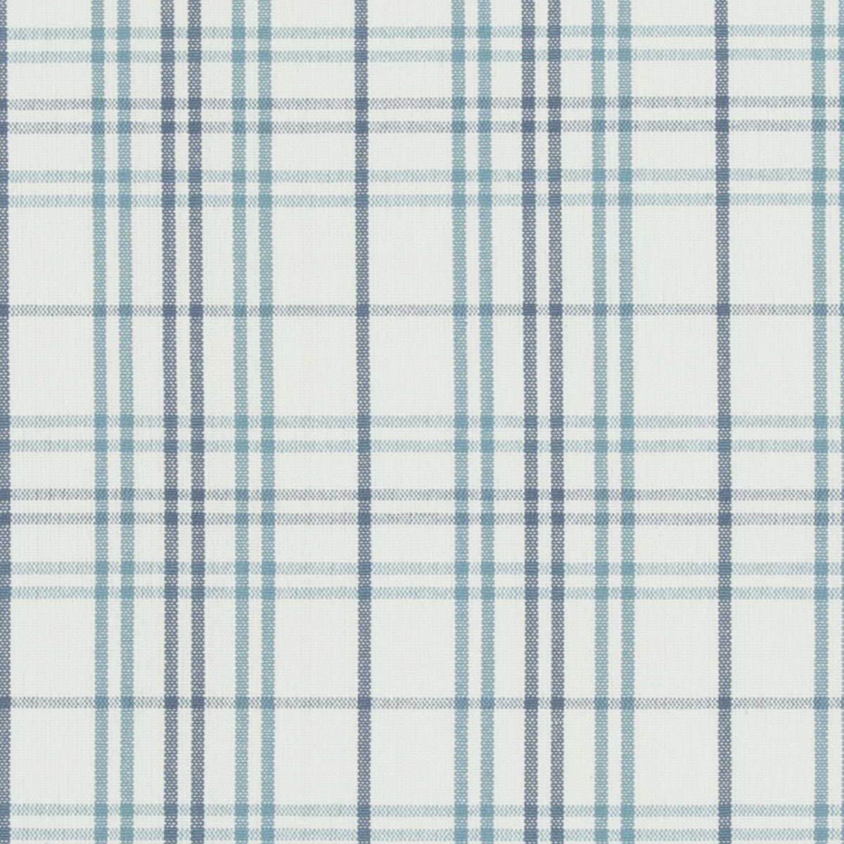 BAKER LIFESTYLE PF50508.2.0 PURBECK CHECK AQUA Fabric - Eade's Wallpaper