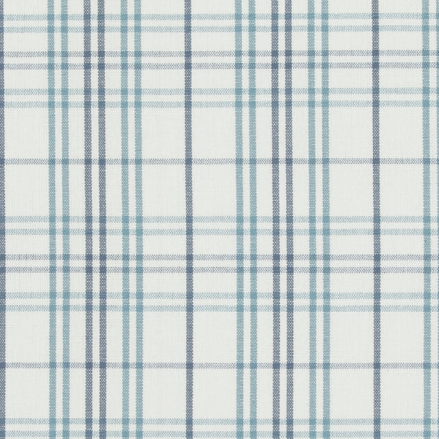 BAKER LIFESTYLE PF50508.2.0 PURBECK CHECK AQUA Fabric - Eade's Wallpaper