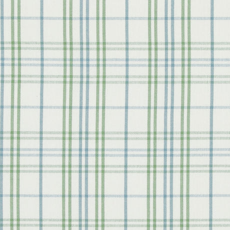 BAKER LIFESTYLE PF50508.5.0 PURBECK CHECK GREEN/AQUA Fabric - Eade's Wallpaper