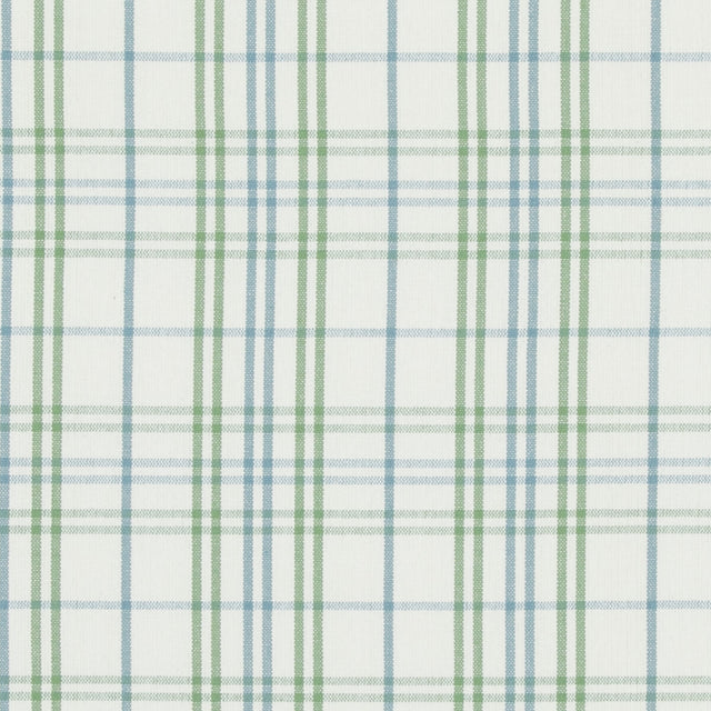 BAKER LIFESTYLE PF50508.5.0 PURBECK CHECK GREEN/AQUA Fabric - Eade's Wallpaper