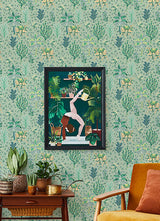 PrintFresh PFS4809 Avocado Camel's Courtyard Peel and Stick 