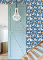 PrintFresh PFS4810 Cerulean Good Dog Peel and Stick Wallpape