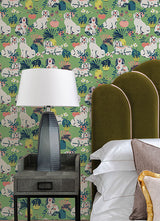 PrintFresh PFS4811 Jade Good Dog Peel and Stick Wallpaper